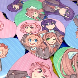 ドキドキ文芸部 エナメルピンバッジ Doki Doki Literature Club Pin - Etsy