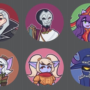 League of Legends Buttons | 1.25" | Pin-back & Magnet