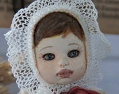 Art Doll OOAK, Vintage Style Doll Collectible Soft Body Doll Retro Classic Doll Textile doll Baby Gif HandmadeHandmade Handmade Toy t Doll