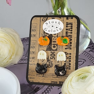 Halloween Polymer Clay Trio Earring Set