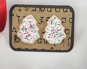 クリスマスツリークッキーイヤリング