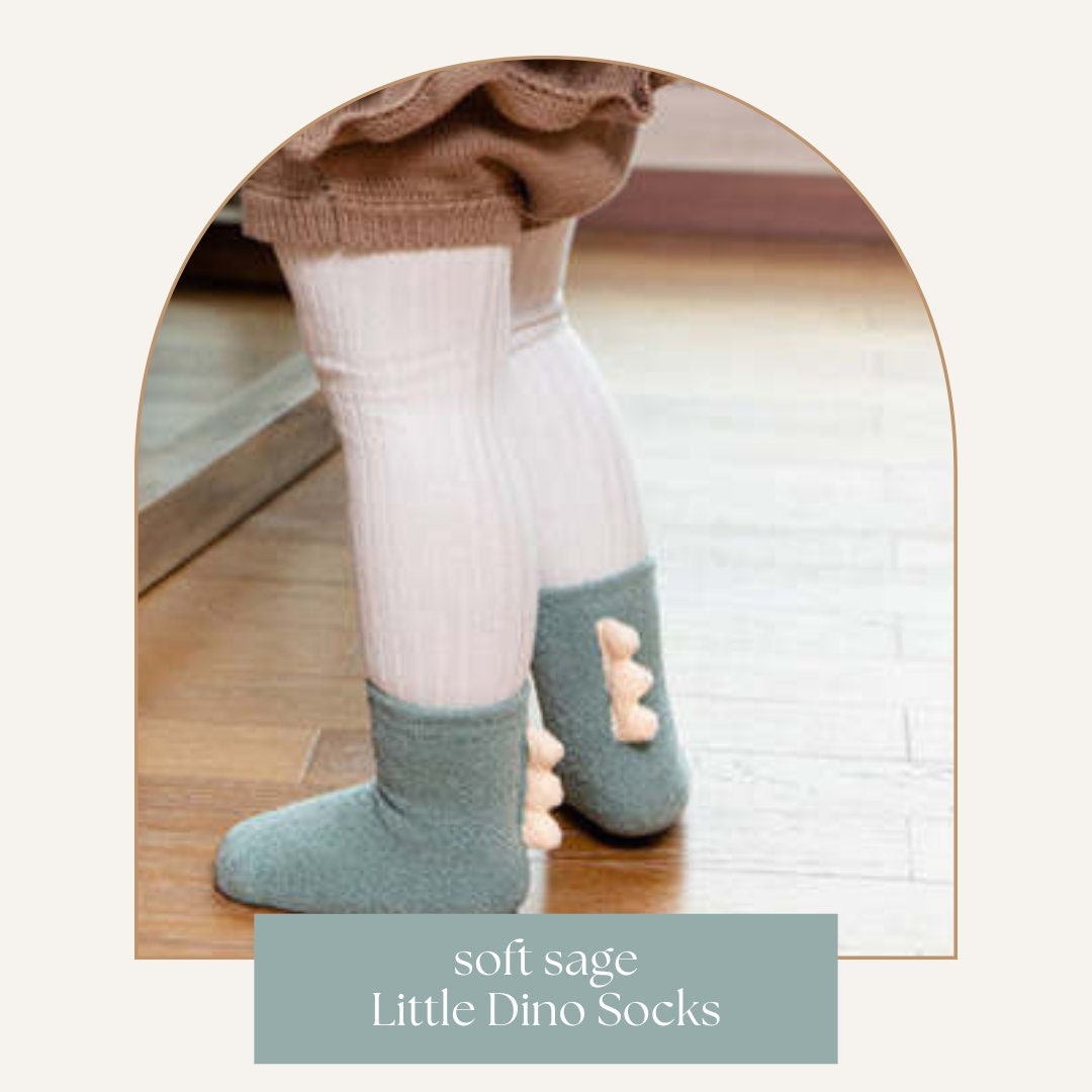 Dino Socks, Dinosaurs Socks, Little Dino Socks, New Walkers, Anti Slip ...