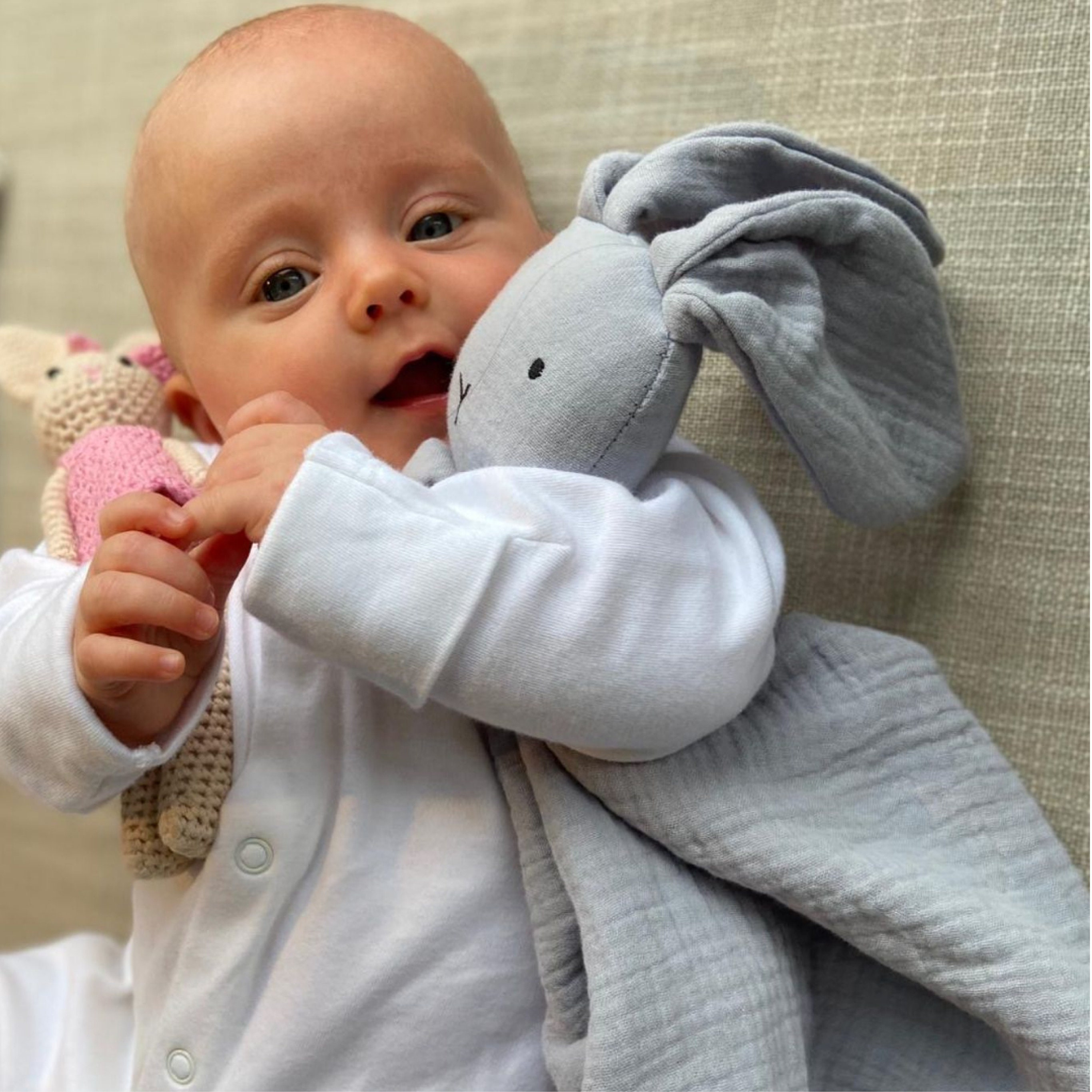 Comforter Security Blanket Organic Cotton Baby Cuddle | Etsy UK