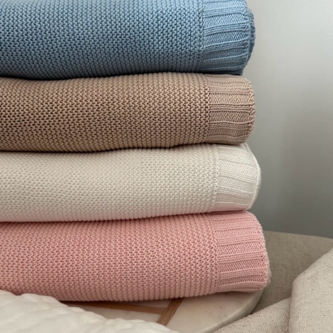 Knitted Baby Blanket Pure Cotton Baby Blanket Cellular Blanket