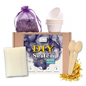 Make your own soap, DIY set from spreetherm - HIGHLIGHTS: Natural ingredients, no animal testing, # DIY soap # gift