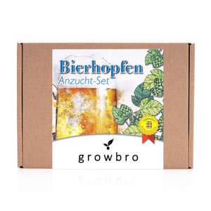 growbro Hopfen Anzuchtset, Der Weg zu DEINEM EIGENEN BIER # Geschenk für Männer # Bier Geschenk #