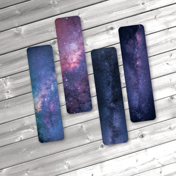 Bookmarks Paper Set, Space Galaxy Stars 4 pcs pack