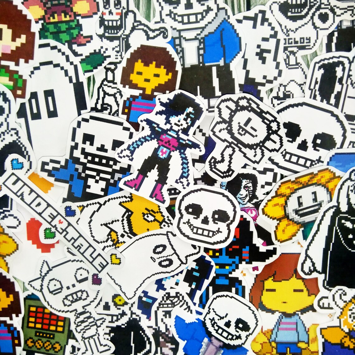 Undertale Stickers paper or vinyl 38 pcs pack | Etsy