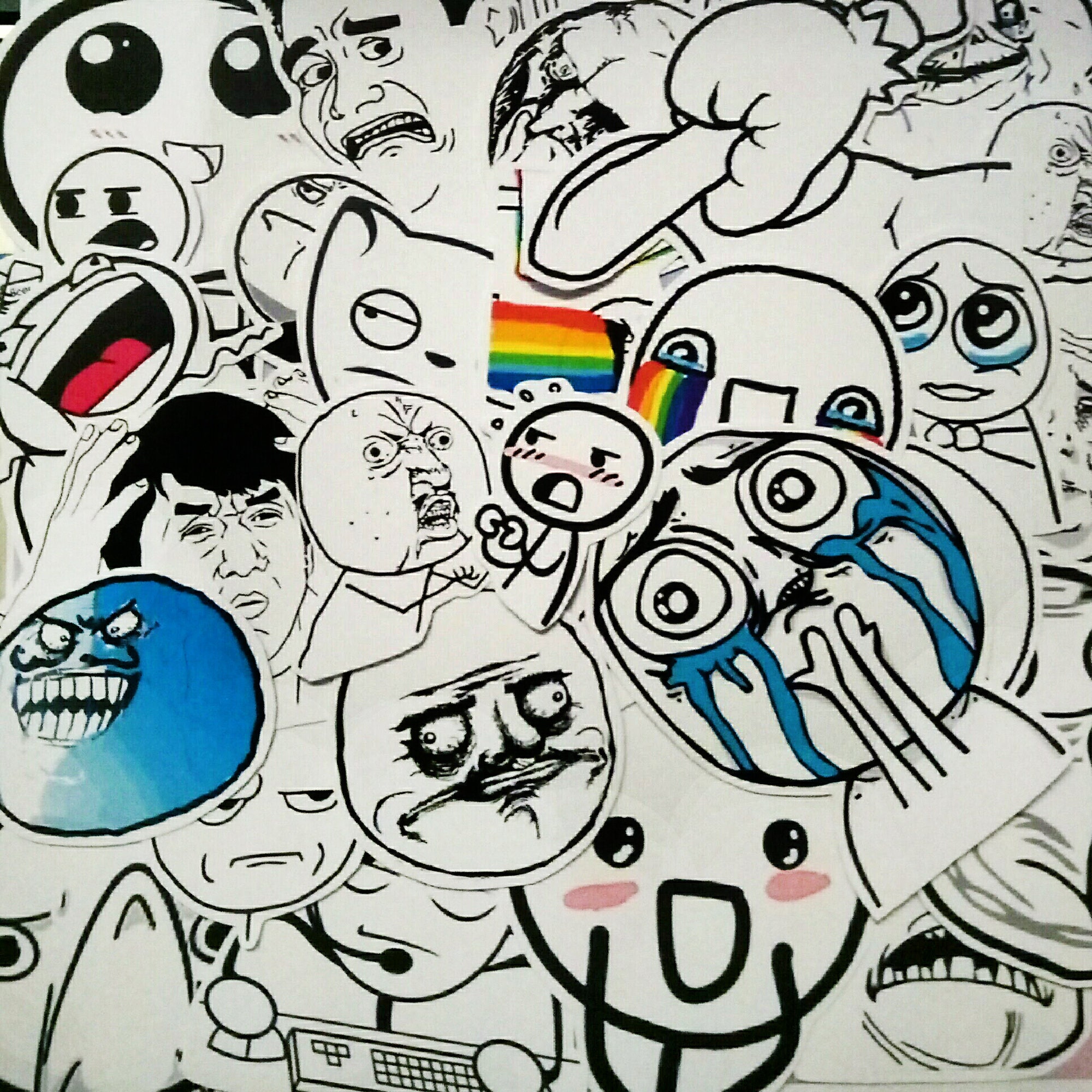 Troll Face Sticker - TenStickers