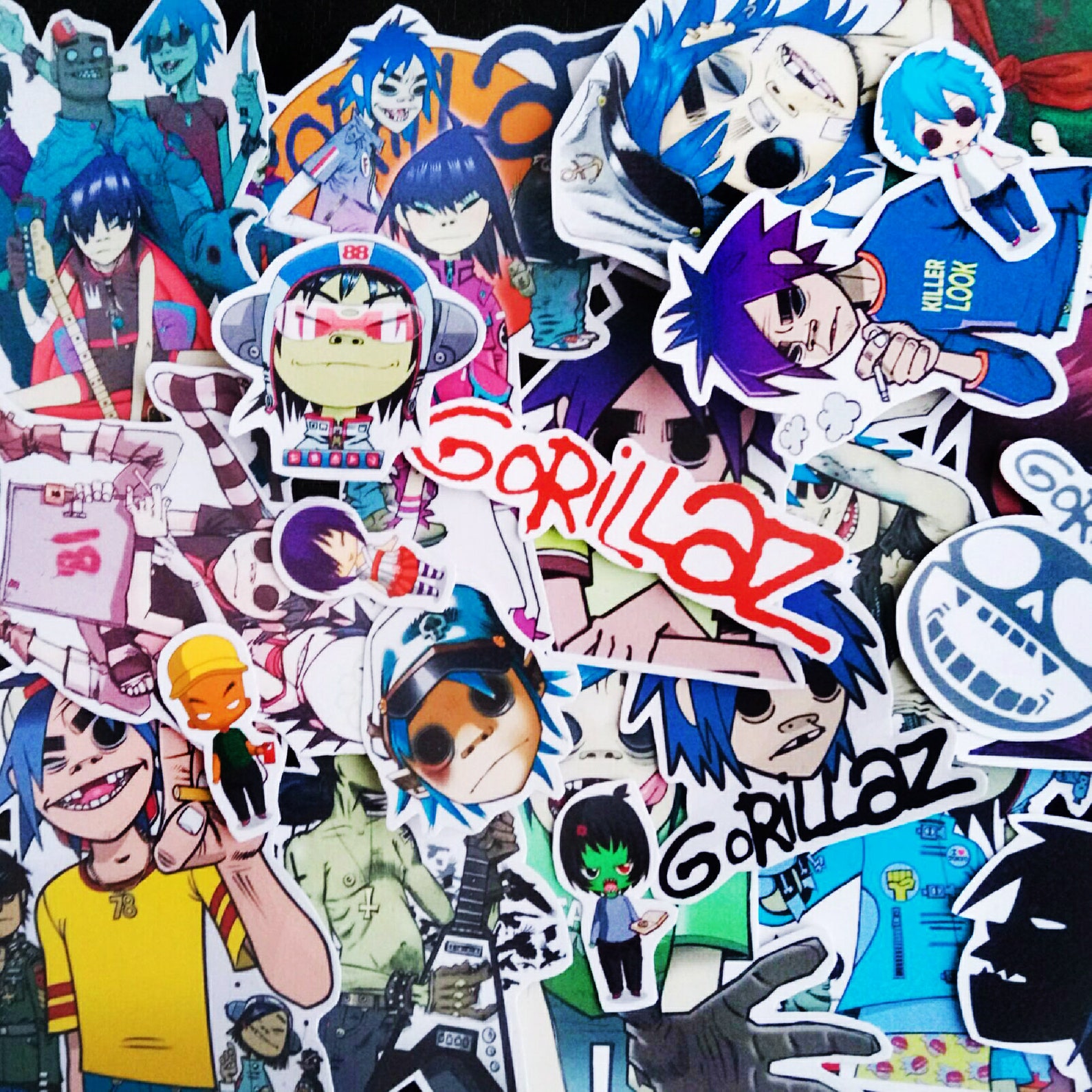 Gorillaz Stickers paper or vinyl 22 pcs pack Etsy