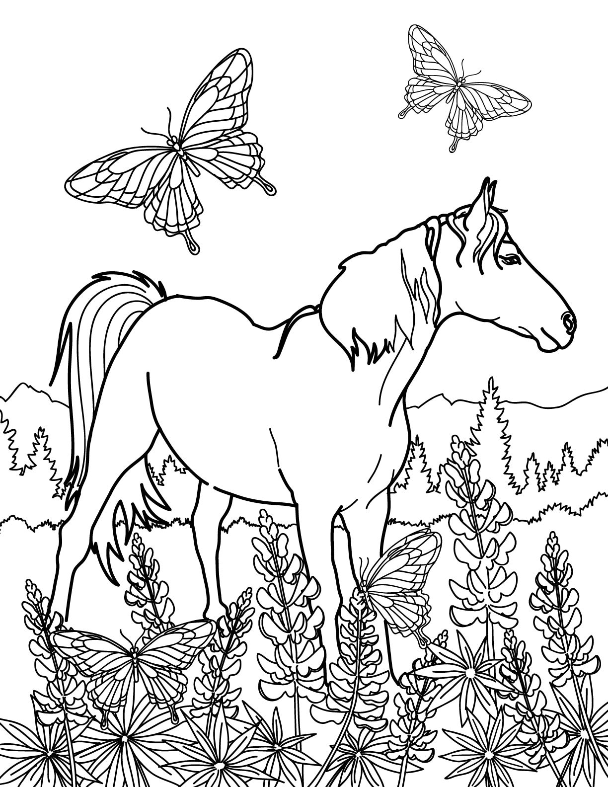 Wildlife Scenes Coloring Pages Coloring Pages