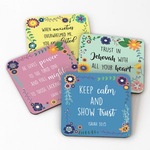 Floral Coasters Set of 4 Hard Coasters