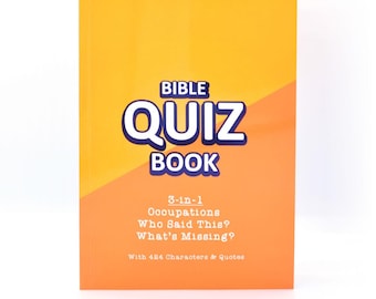 3 in 1 Bible Characters Quiz Book - JW - Biblical Games