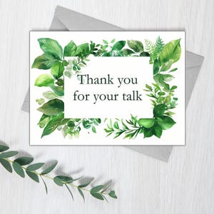 Greetings Card JW - Gloss - Card Set - Thank you for your talk - Pack of 10 - Public Speaker