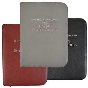 NWT Bible Cover - Zipped - Real Leather