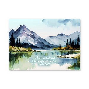 Carte de voeux JW - Gloss - Encouragement à l'endurance - Texte pour l'année 2024 - Psaume 56:3