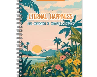 2026 Ring bound Notepad JW Convention A5 Notebook Eternal Happiness - PRE-ORDER