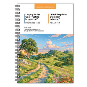 2026 - 2027 - JW Assemblies Notepad A5 - for Adults - with Programs
