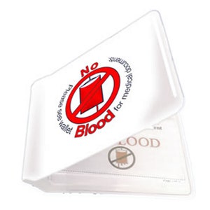 Titolare della tessera No Blood - JW
