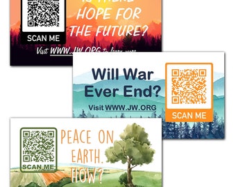 Stickers - 60 Stickers - Questions - JW.ORG  QR Code - For Letter Writing
