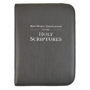 NWT Bible Cover Zipped Faux Leather Black