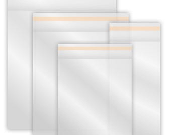 JW Dienst | Schutzhülle aus Polybeutel - Klar - Verschließbare Klappe - Verschiedene Größen erhältlich | Traktate | Zeitschriften | Bücher