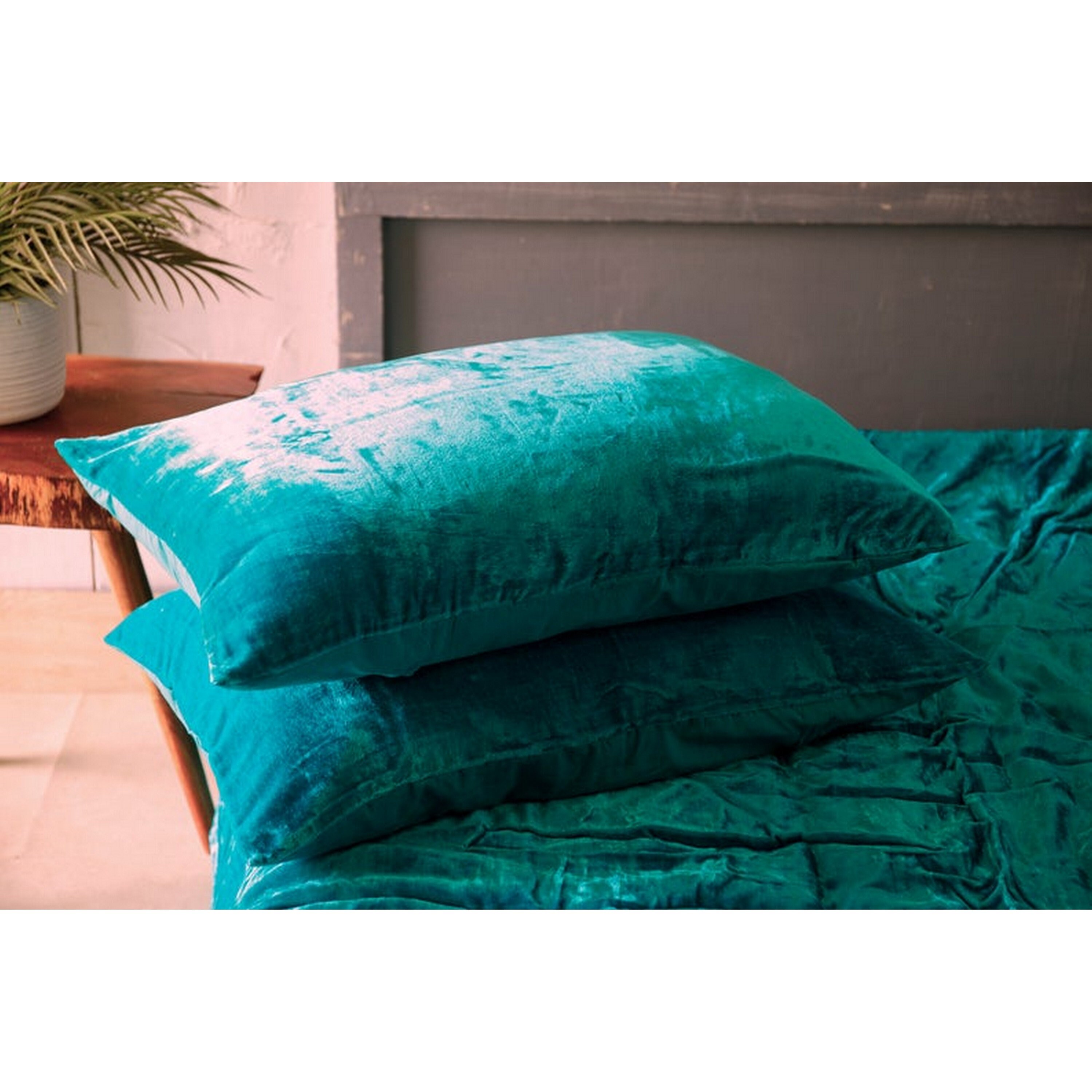 Turquoise blue Velvet Duvet Cover Ultra Luxe 3 Piece set Etsy