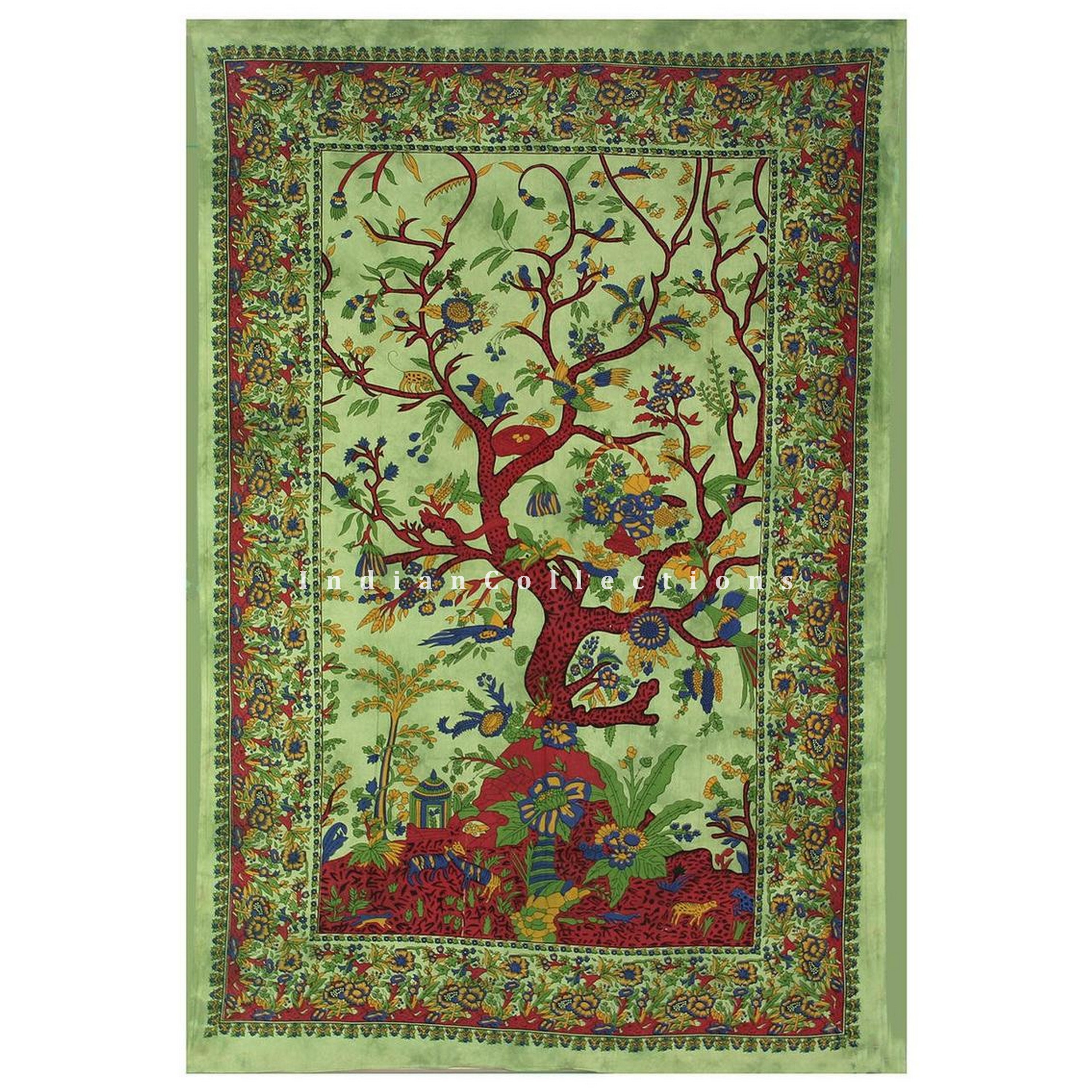 Tree Of Life Tapestry Cotton Tapestry Psychedelic Wall Etsy