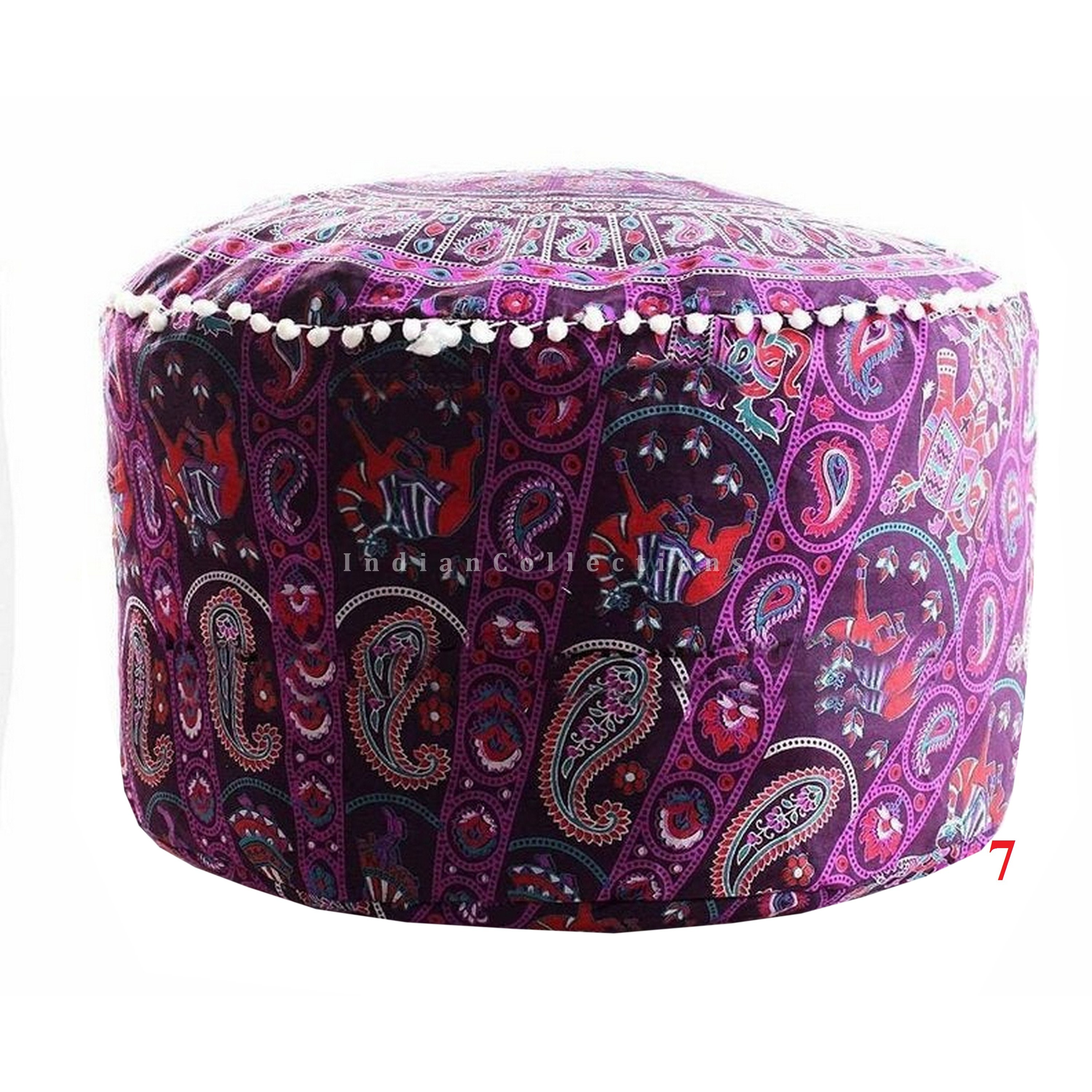 Mandala Runde Sitzauflage Osmanische Möbel Aufbewahrung | Etsy