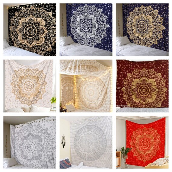 Wholesale 40 Pcs Tapestry Mandala Bedding Bed Cover Hippie Wall Hanging Throw