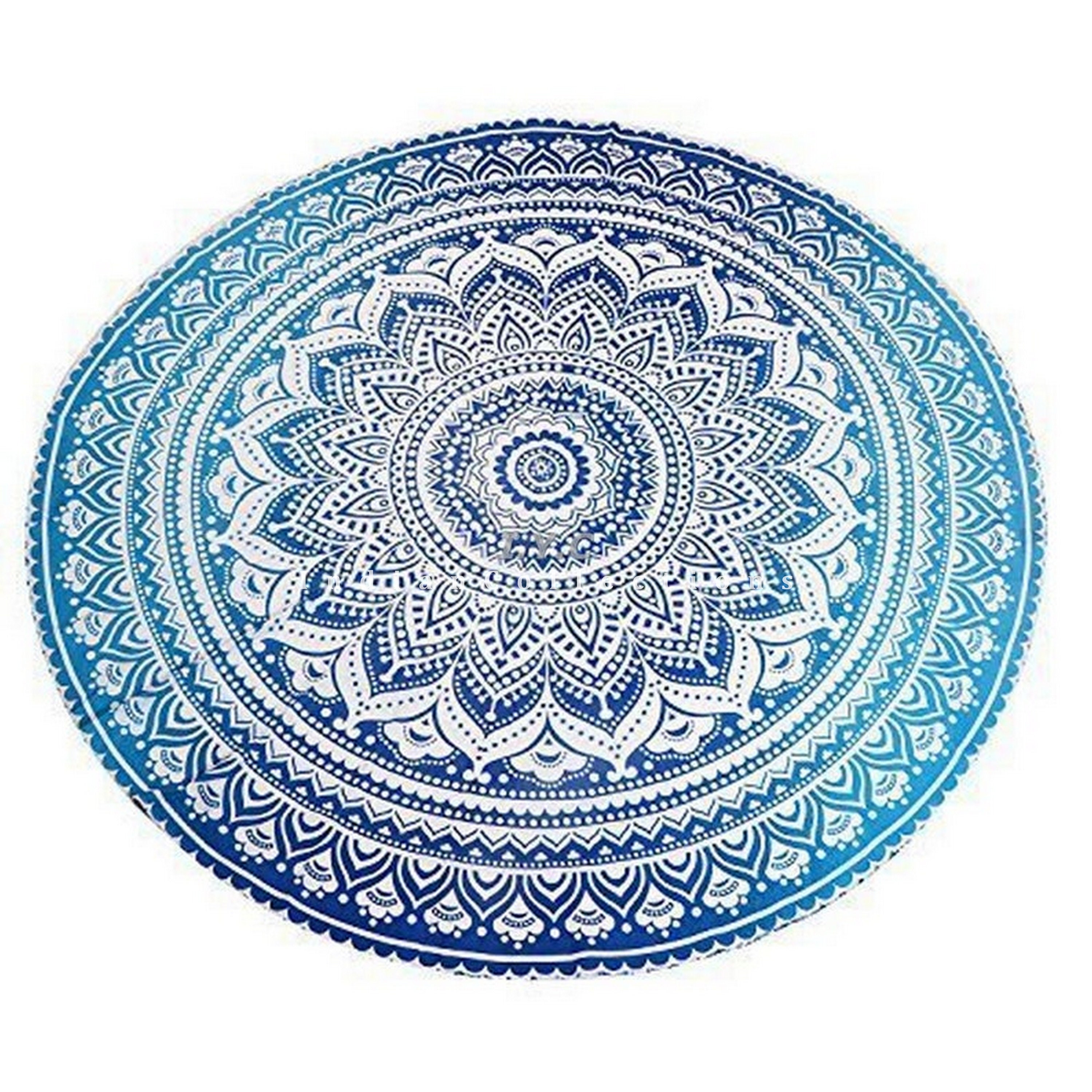 Indian Flower Hippie Mandala Ethnic Round Beach Throw Bohemian Tapestry Yoga Mat 