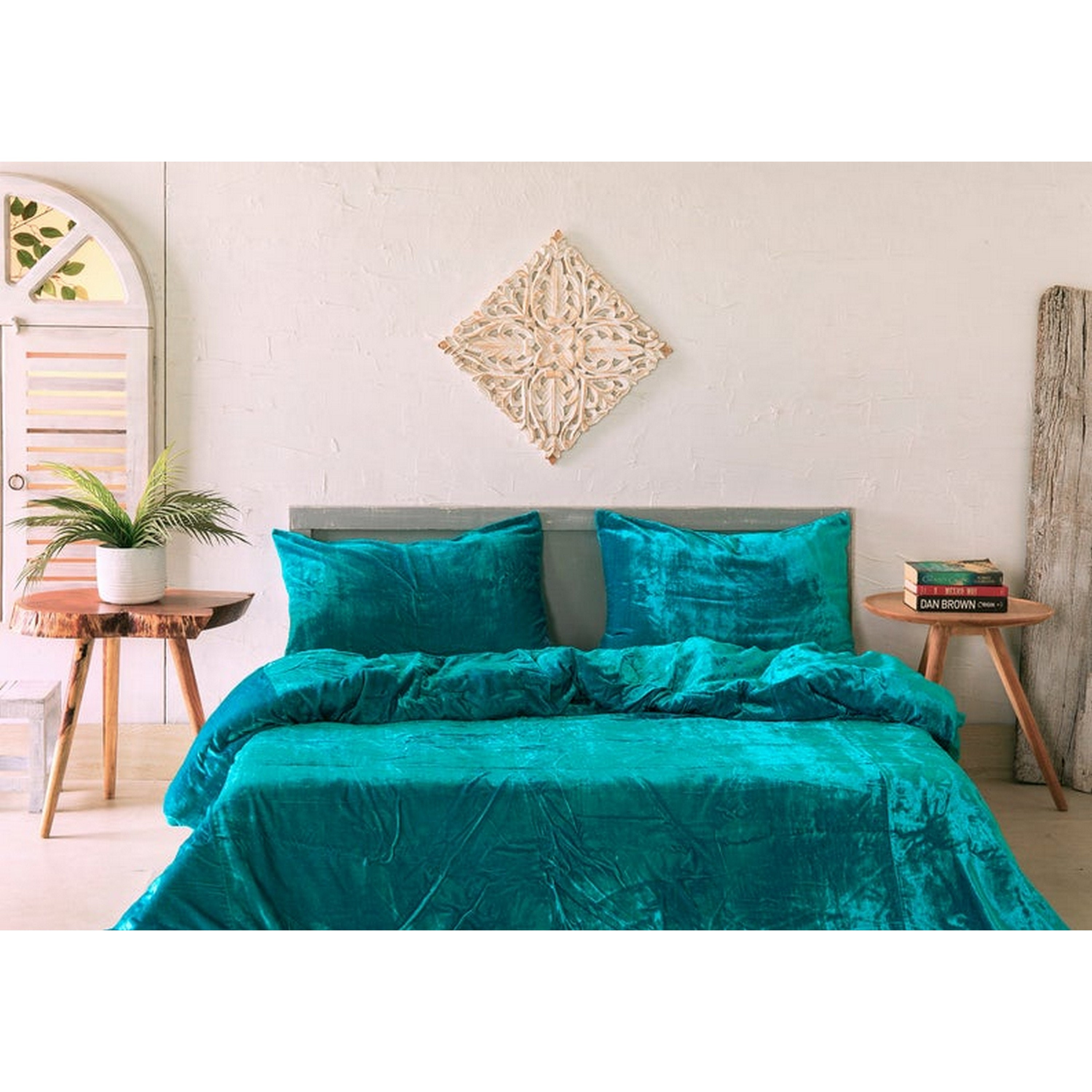 Turquoise blue Velvet Duvet Cover Ultra Luxe 3 Piece set Etsy