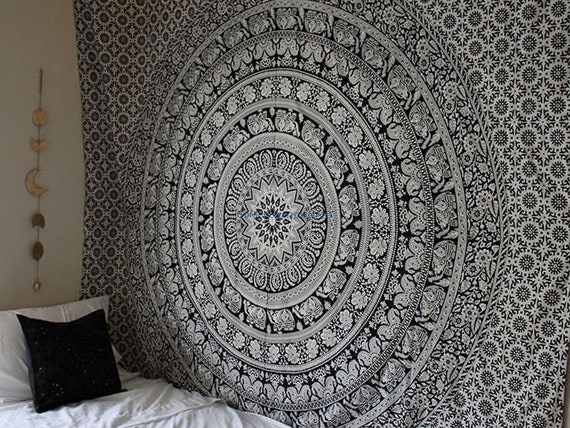 Indian Tapestry Wall Hanging Mandala Hippie Gypsy Bedspread Throw Bohemian UK