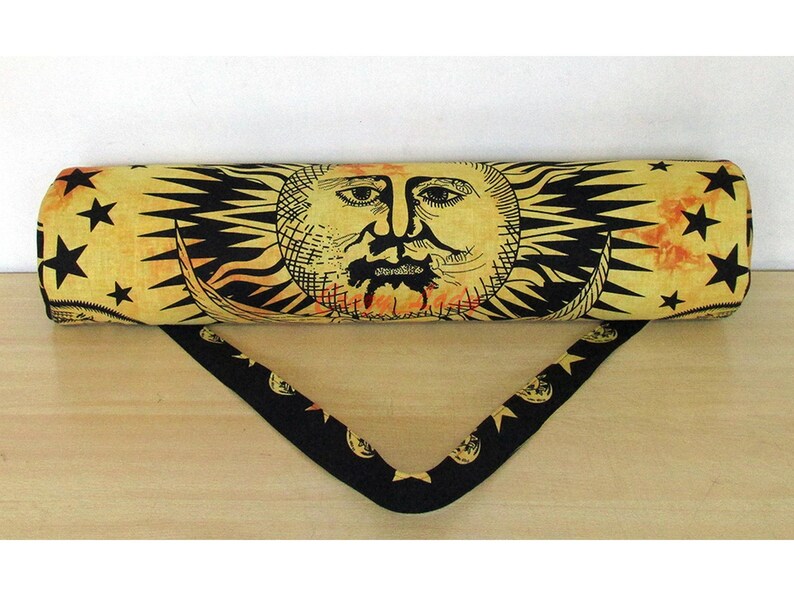 Sun Moon Yoga Mat Bag Handmade Mandala Cotton Carry Beach Bags Etsy
