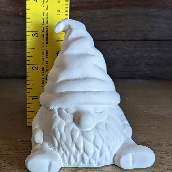 Cute Little Gnome Bisque Ready to Paint