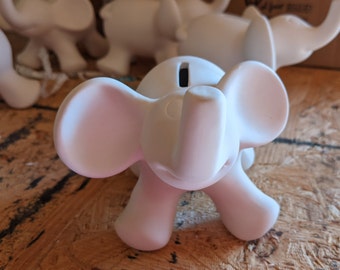 Ceramic Elephant Bank ready to paint