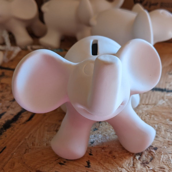 Ceramic Elephant Bank Etsy