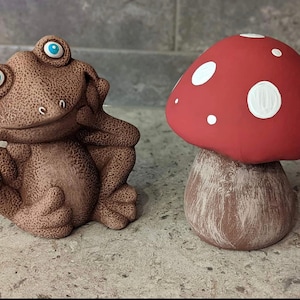 Hand Painted Frog OR Mushroom