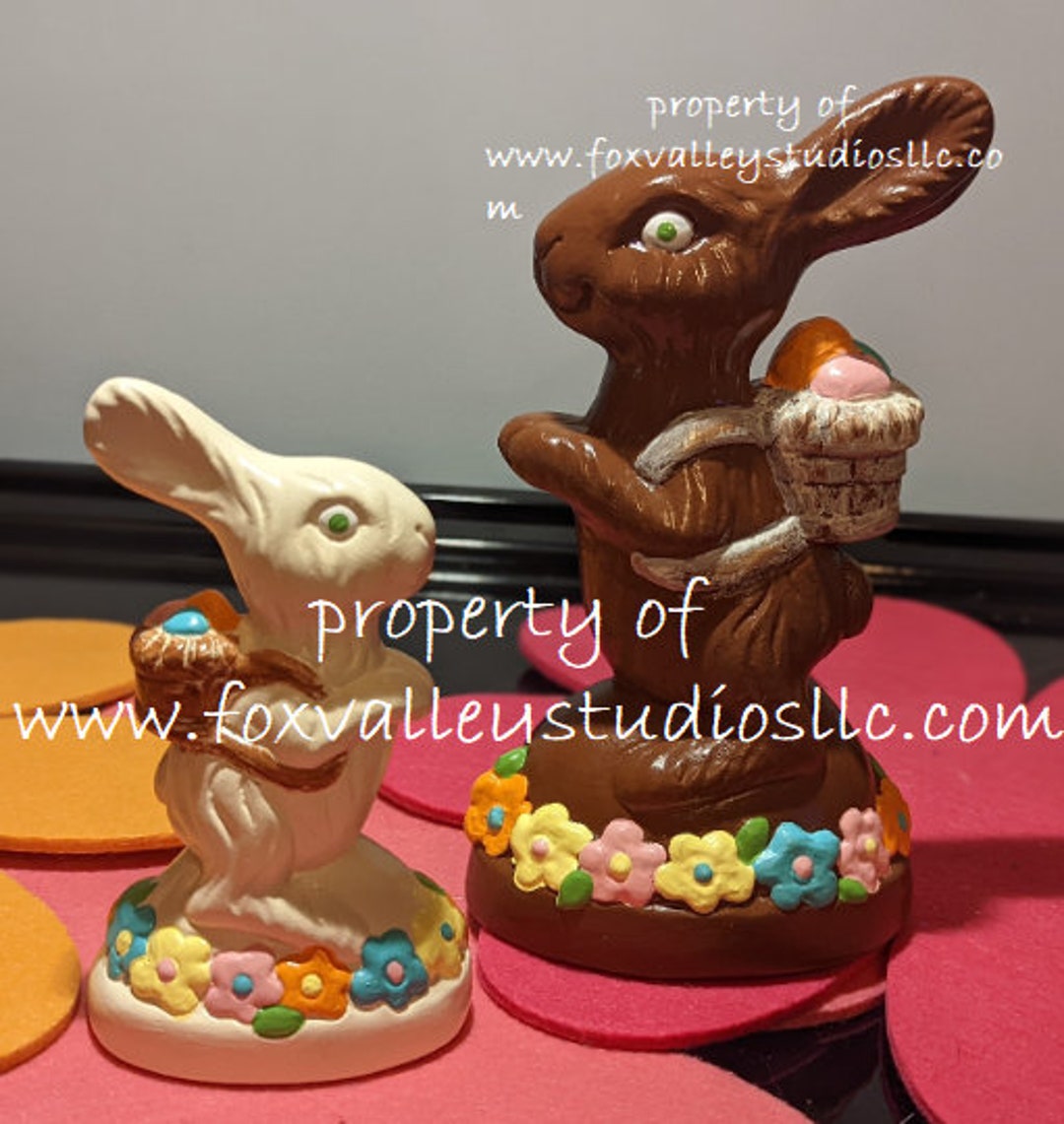 Hand Painted Small Rabbit - Etsy