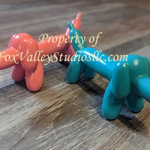 Ceramic Balloon Doggie (you choose Pink or Turquoise)