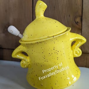 Honey dipper pot and dipper