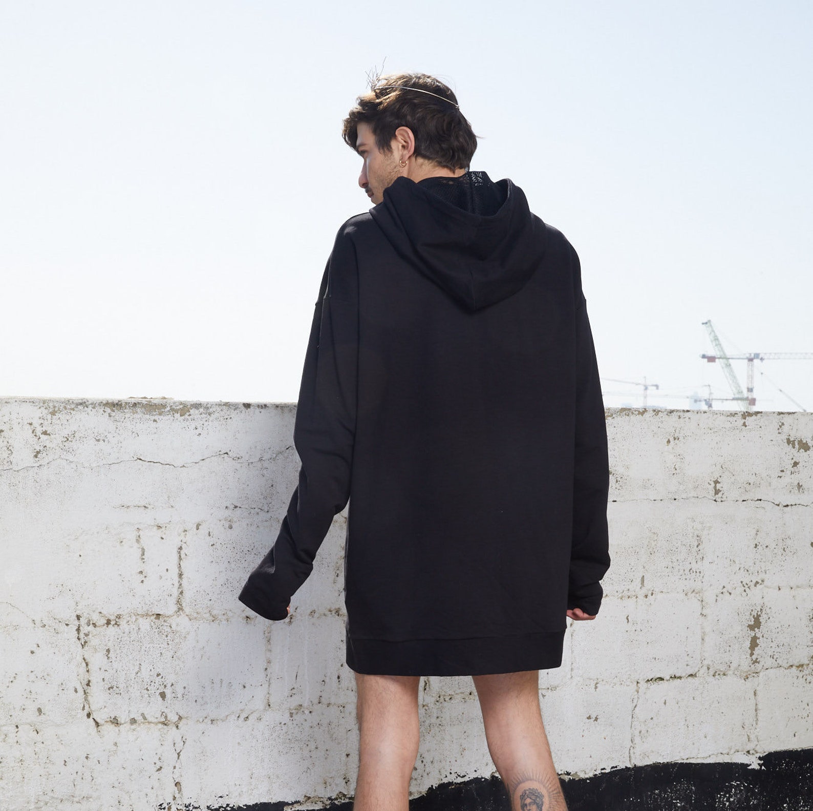 Techno Rave Black Pullover Français Terry Hoodie tenue Etsy France