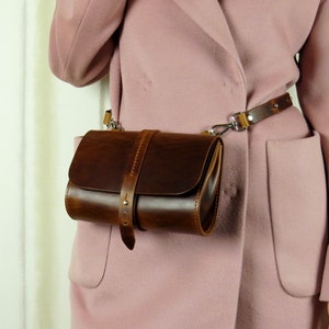 Leder wandelbare Bauchtaschen und Umhängetasche für Frauen, Leder Gürteltasche, Minimalistische Damen Crossbody Geldbörse, Gürteltasche, Abendtasche.
