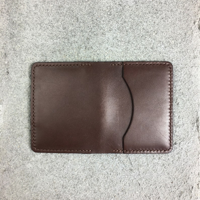 Minimalist leather wallet Slim bi fold wallets for women and men Leather card holder Business card holder Small credit cardholder
