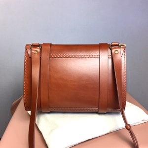 Leather shoulder bag. Messenger bag. Crossbody purse. image 3
