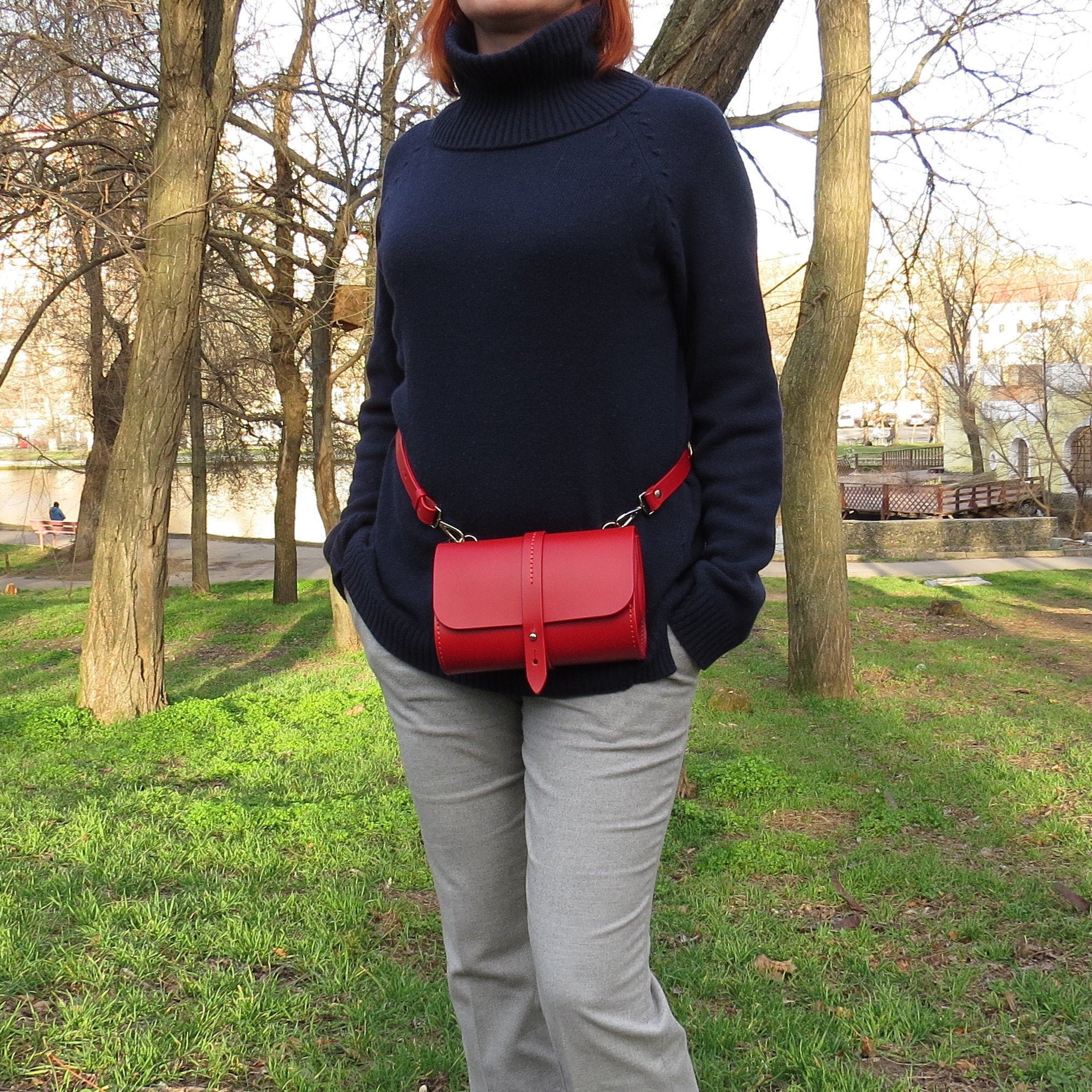 Leather Convertible Fanny Packs and 