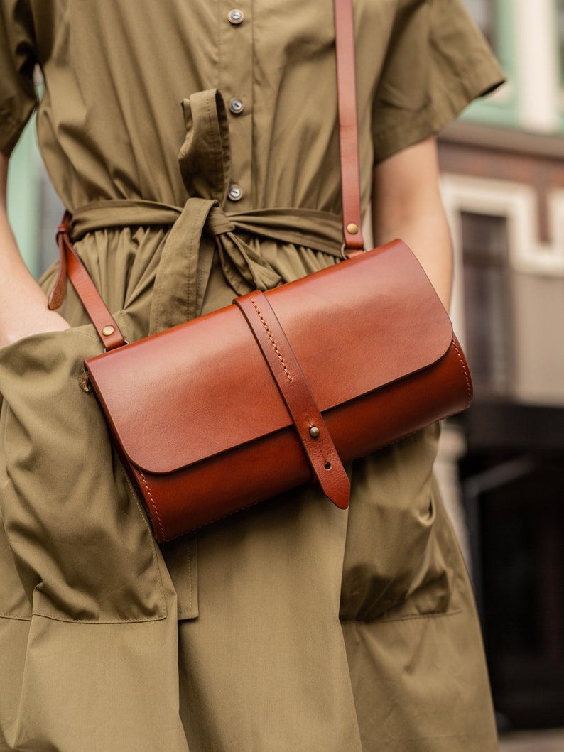 Leather crossbody bag women Leather crossbody purse Small Etsy