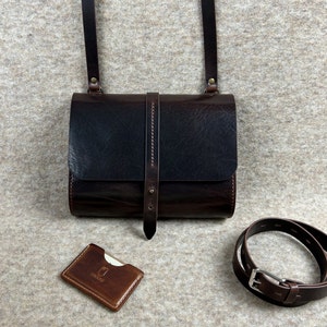 Leather crossbody bag for women Copper leather crossbody purse Small crossbody bag Shoulder bag Cross body Handbag image 9