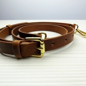 Lederriemen für Schultertaschen. Lasche für Geldbörse. Ersatzband Breite 20 mm Länge 72-90 cm