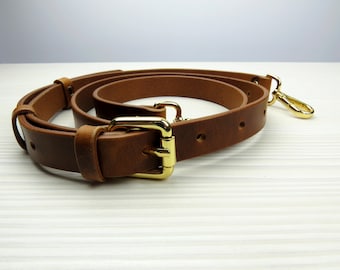 Leather straps for shoulder bags. Strap for purse. Replacement strap width 0.8 '' (20mm) Length 28-36"